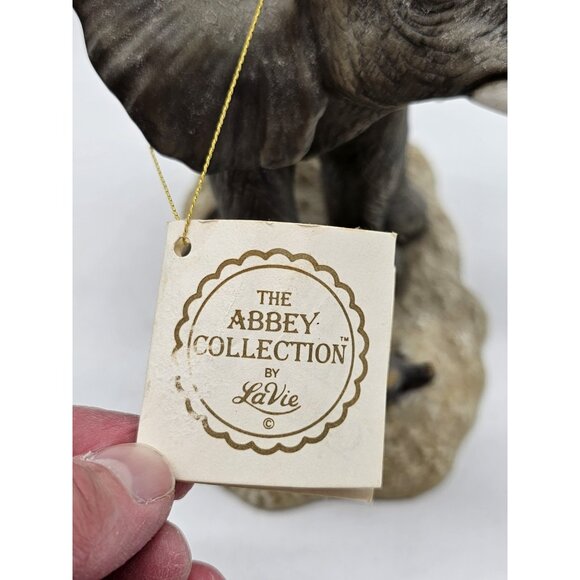 Vintage Elephant With Raised Trunk Figurine The Abbey Collection By LaVie - Picture 5 of 12